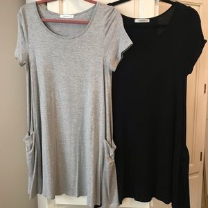 Bundle of two t shirt dresses medium